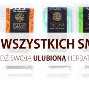 Herbata PALLAVI duży zestaw wszystkich smaków - 48 długich saszetek