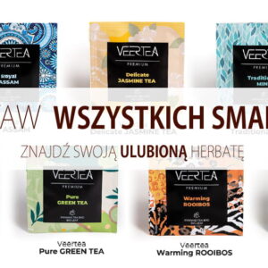 Herbata VEERTEA Piramidki zestaw wszystkich 7 smaków = 7 saszetek / kopert
