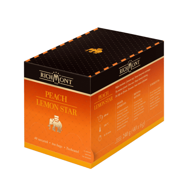 Herbata RICHMONT Peach Lemon Star 40 saszetek