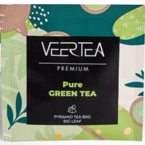 Herbata VEERTEA Premium Piramidki Pure Green - 10 saszetek/kopert