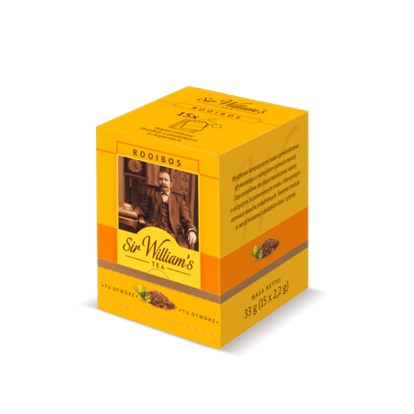 Herbata Sir William's Tea Rooibos 15 saszetek w oryginalnym kartoniku