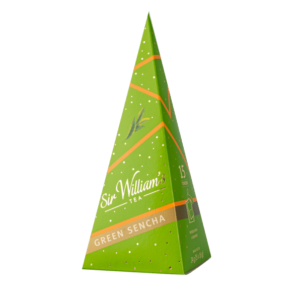 Herbata Sir William's Tea Green Sencha 15 saszetek Piramida w oryginalnym kartoniku