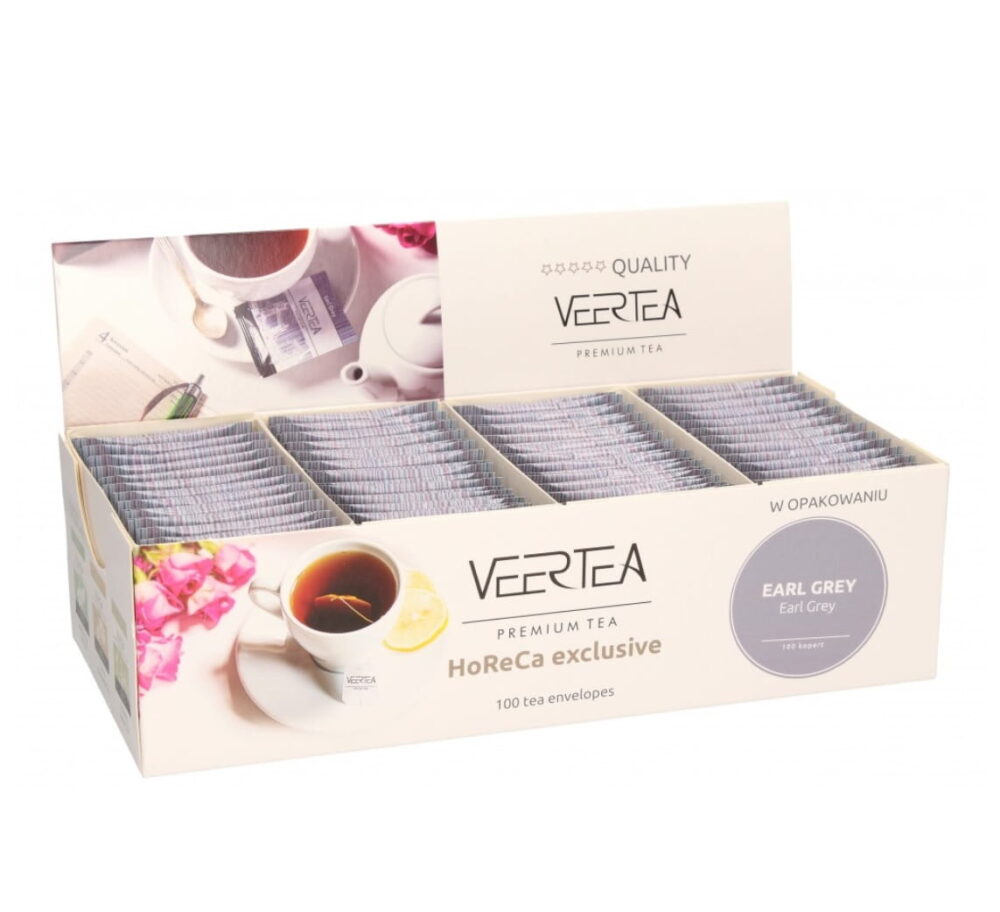 Veertea Magnetic Earl Grey, czarna herbata w kopertkach - 100 szt.
