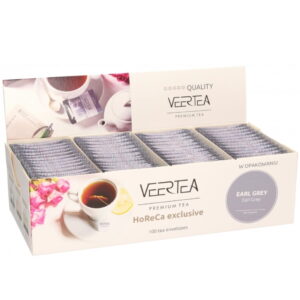Veertea Magnetic Earl Grey, czarna herbata w kopertkach - 100 szt.