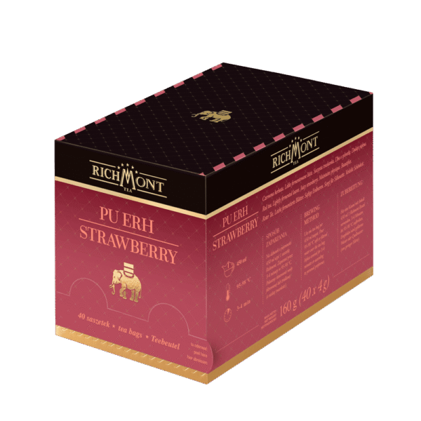 Herbata RICHMONT Pu-Erh Strawberry 40 saszetek