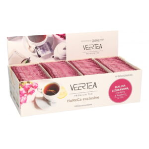 Veertea Cranberry & Raspberry, herbata owocowo-ziołowa w kopertach 100 szt.