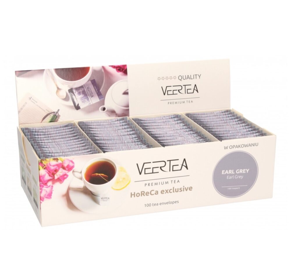 Veertea Magnetic Earl Grey, czarna herbata w kopertkach - 100 szt.