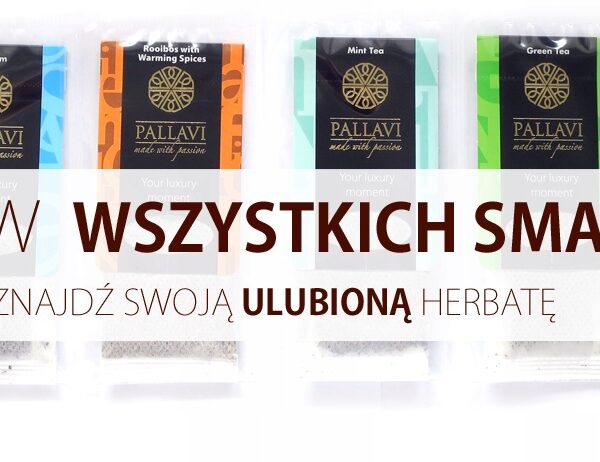 Herbata PALLAVI zestaw wszystkich smaków - 9 długich saszetek