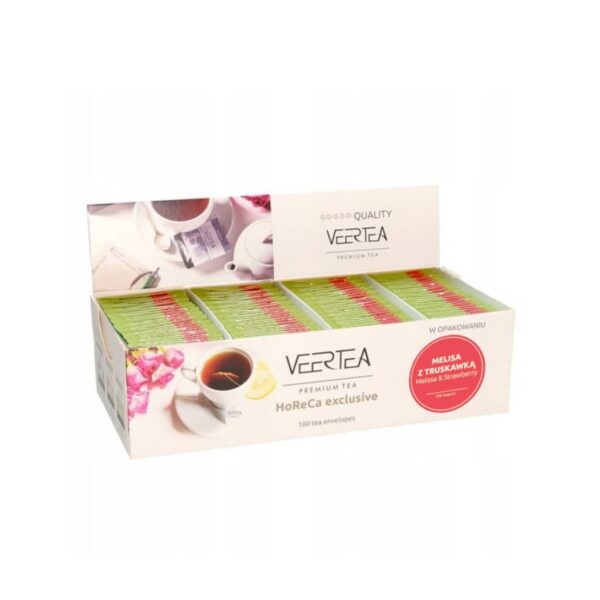 Veertea Sweet Melissa & Strawberry, herbata ziołowo-owocowa w kopertach 100 szt.