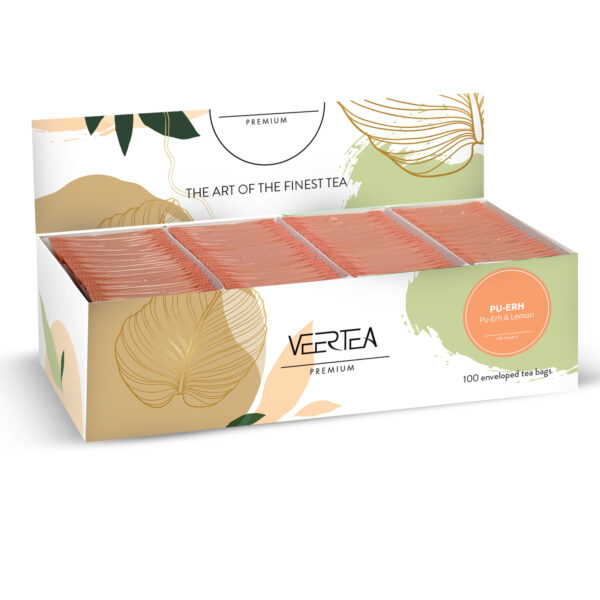 Veertea Be Fit Pu-Erh & Lemon, herbata czerwona w kopertach 100 szt.