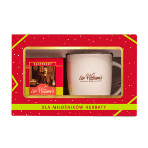 Zestaw Sir William's Tea - 15 herbat Raspberry + Kubek Porcelanowy