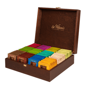 Sir William's Tea zestaw 180 herbat w drewnianej skrzynce