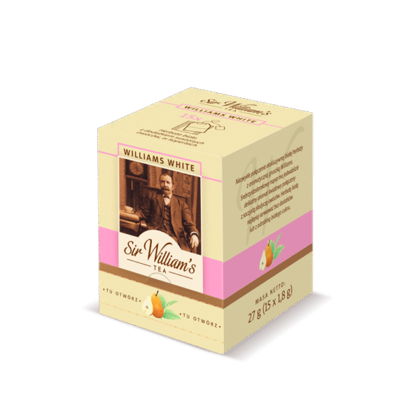 Herbata Sir William's Tea Williams White 15 saszetek oryginalny kartonik