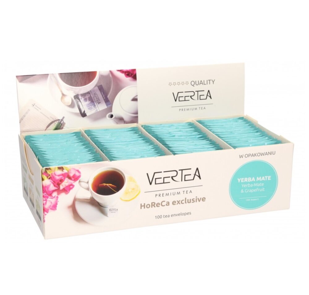 Veertea Be Active YERBA MATE & GRAPEFRUIT, herbata w kopertach 100 szt.