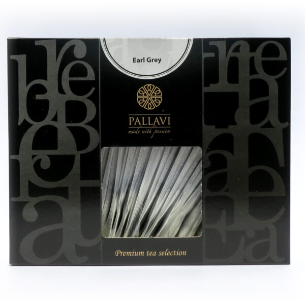 Herbata PALLAVI czarna Earl Grey - 25 długich saszetek po 4g