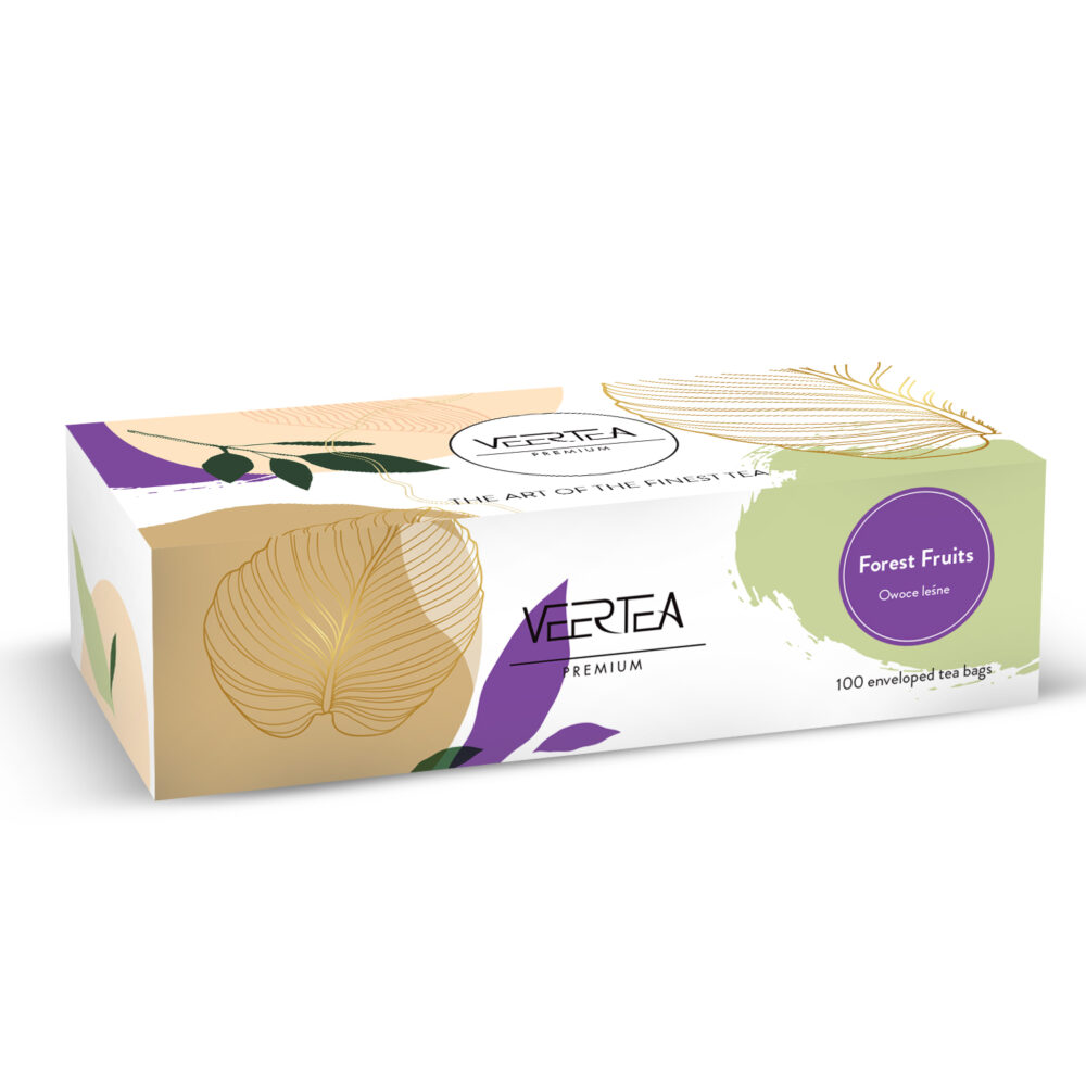 Veertea Amazing Forest Fruits, herbata owocowa, Owoce leśne w kopertach 100 szt. - obrazek 2