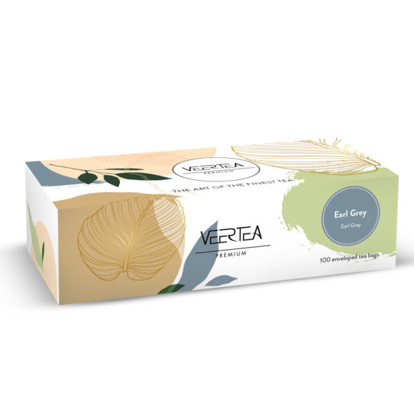Veertea Magnetic Earl Grey, czarna herbata w kopertkach - 100 szt.