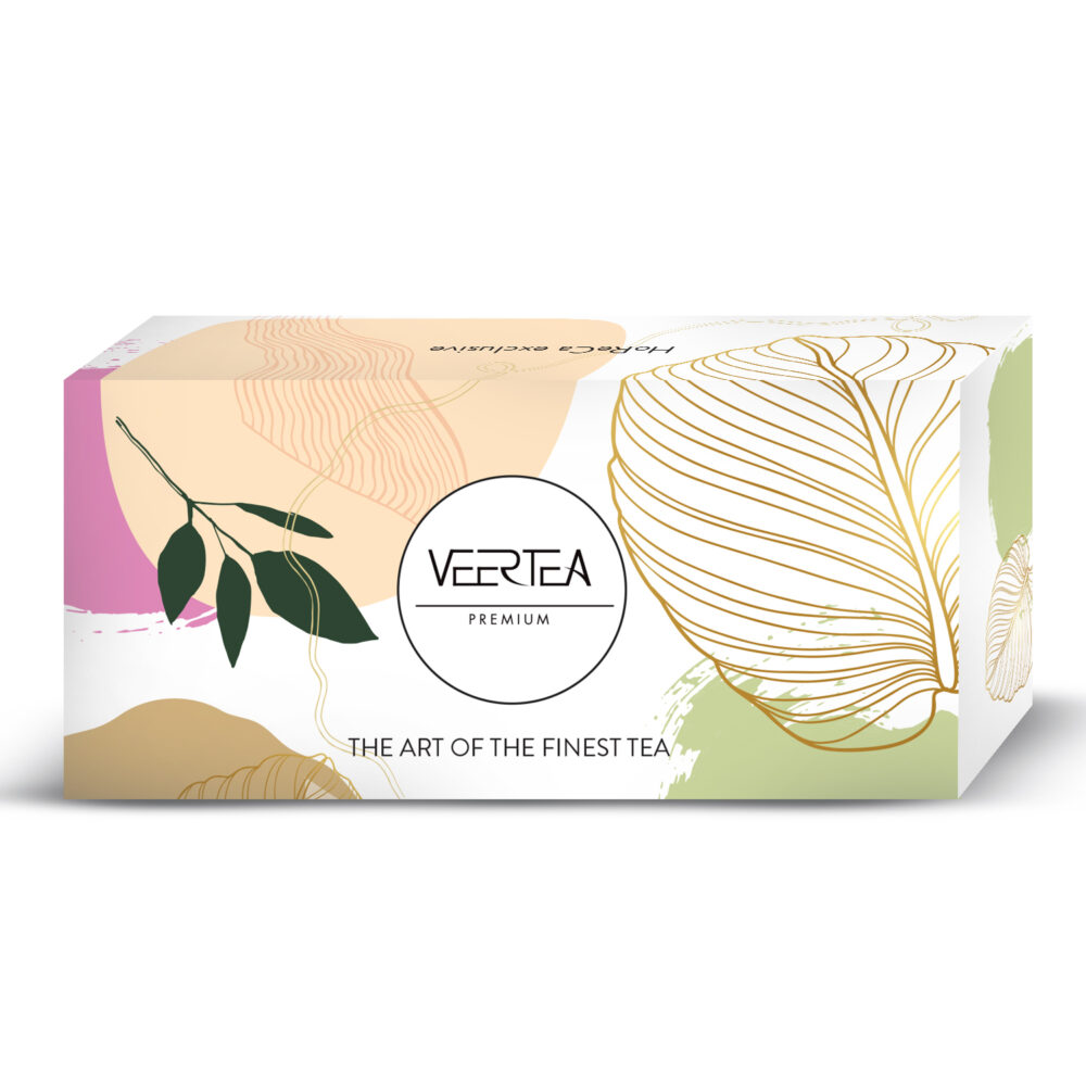 Veertea Be Young White Tea & Rose, herbata biała z płatkami róży w kopertach 100 szt. - obrazek 3