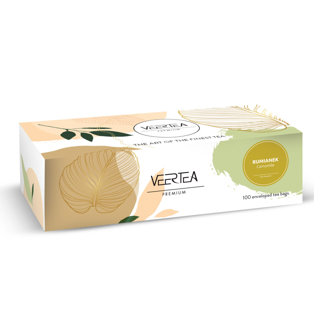 Veertea Sunny Camomile, Rumianek, herbata ziołowa w kopertach 100 szt. - obrazek 2