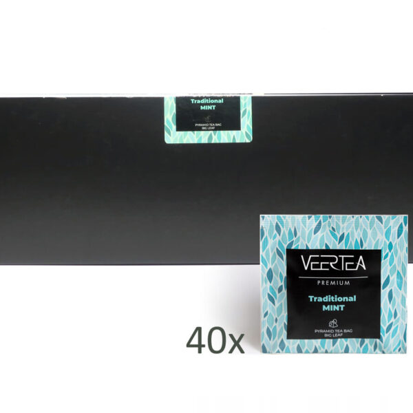 Herbata VEERTEA Premium Piramidki Traditional Mint - 40 saszetek po 2,5g