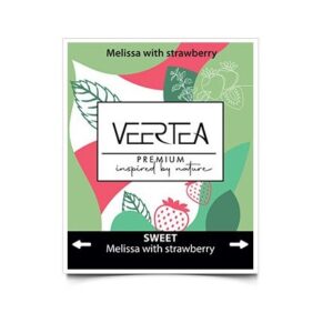 Herbata VEERTEA Sweet Melissa z truskawką w kopertach - 500 saszetek