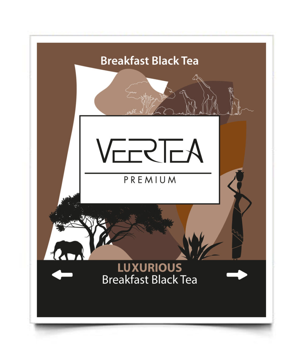 Veertea Luxurious Breakfast Black Tea, herbata czarna w kopertach 100 szt. - obrazek 2