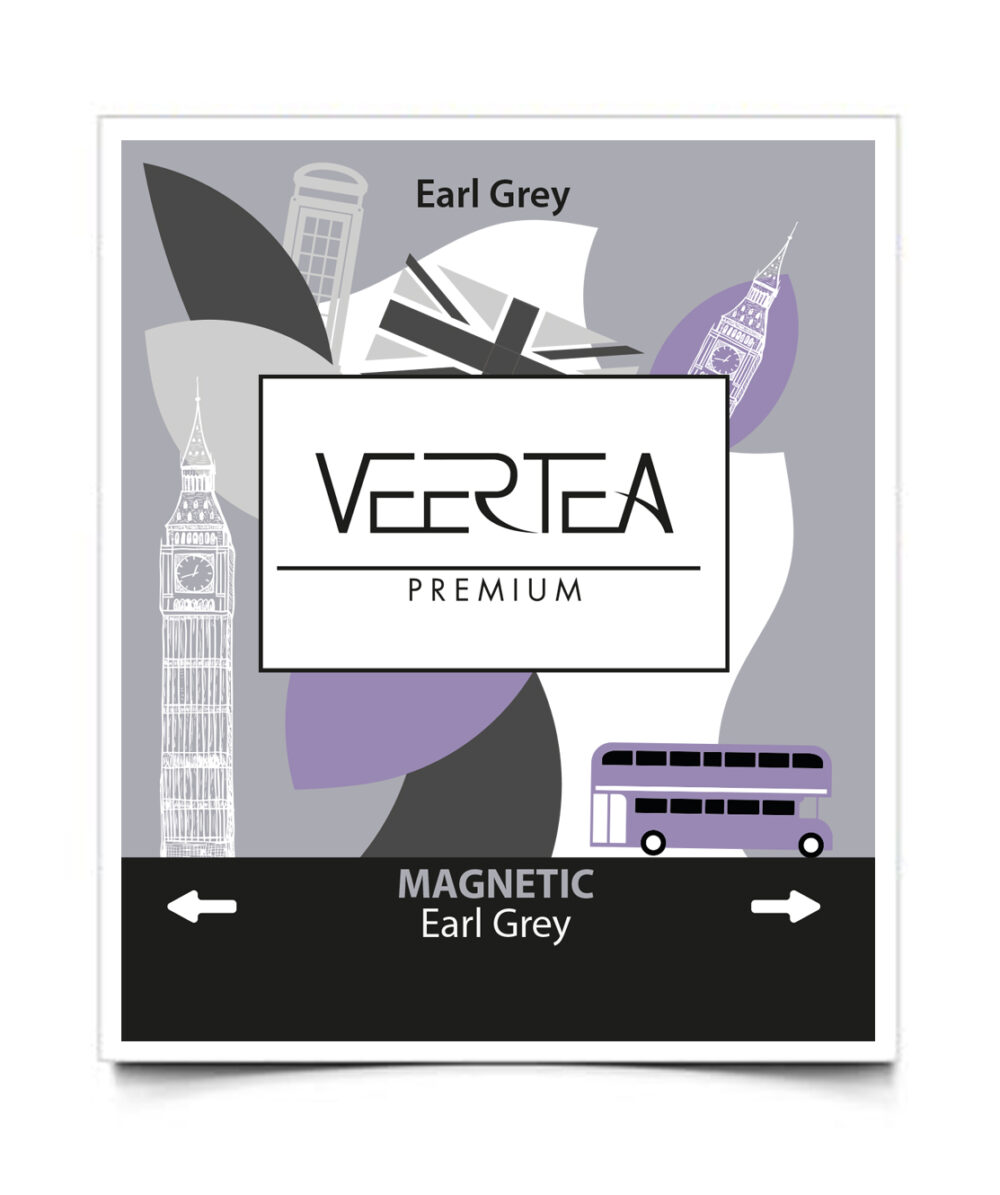 Veertea Magnetic Earl Grey, czarna herbata w kopertkach - 100 szt. - obrazek 3