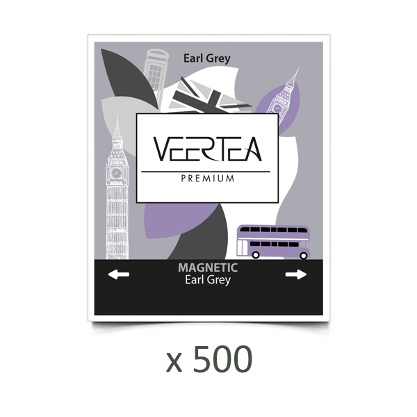 Herbata VEERTEA Magnetic Earl Grey czarna w kopertach - 500 saszetek