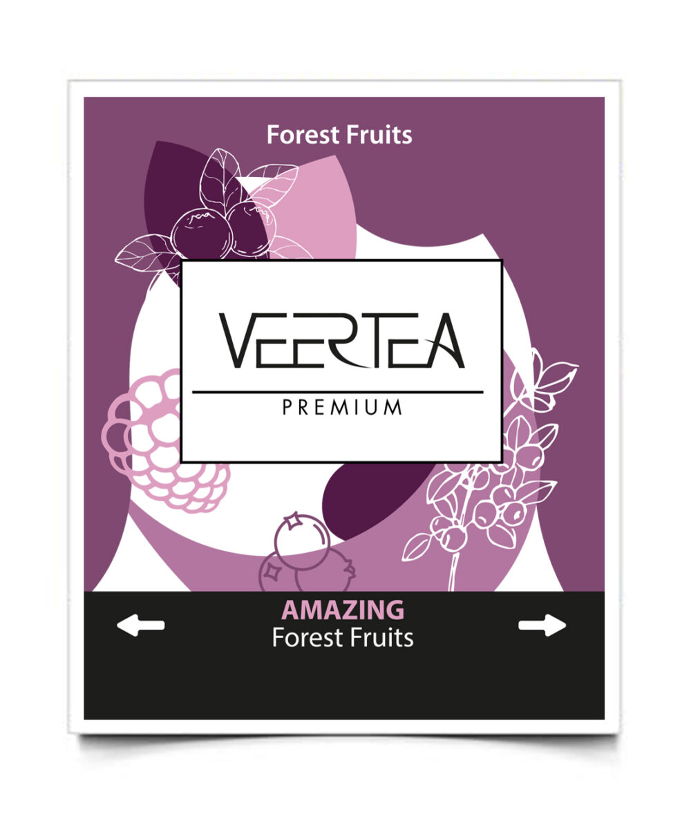 Veertea Amazing Forest Fruits, herbata owocowa, Owoce leśne w kopertach 100 szt. - obrazek 4