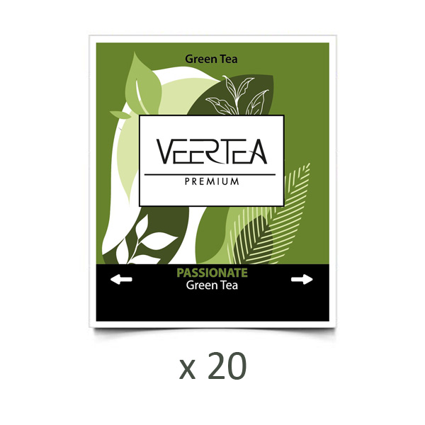 Herbata VEERTEA Passionate Green Tea zielona w kopertach - 20 saszetek
