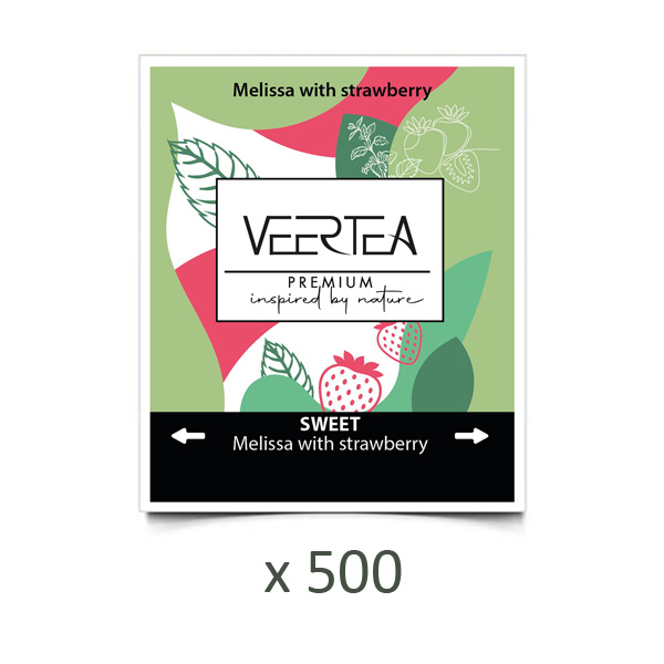 Herbata VEERTEA Sweet Melissa z truskawką w kopertach - 500 saszetek