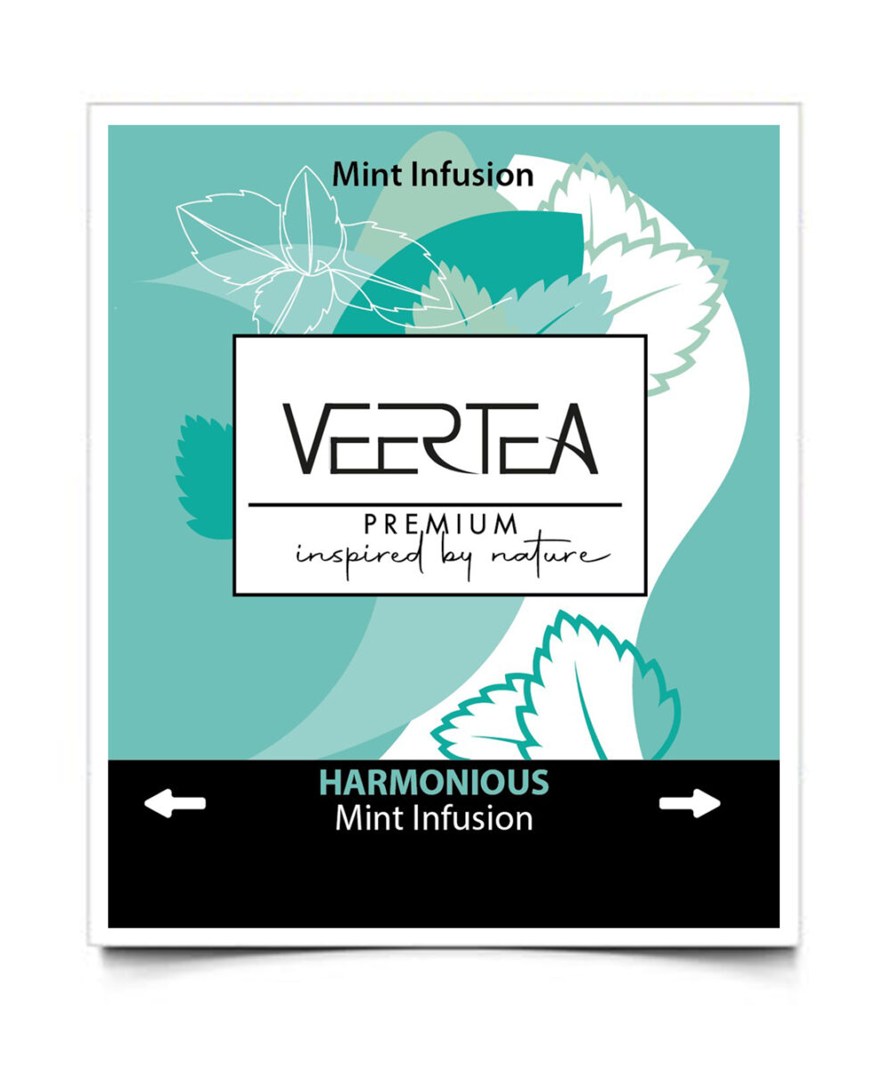 Veertea Harmonious Mint Tea, herbata miętowa w kopertach 100 szt. - obrazek 3