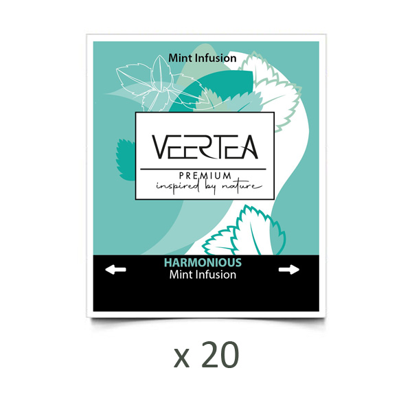 Herbata VEERTEA Harmonious Mint - mięta w kopertach - 20 saszetek