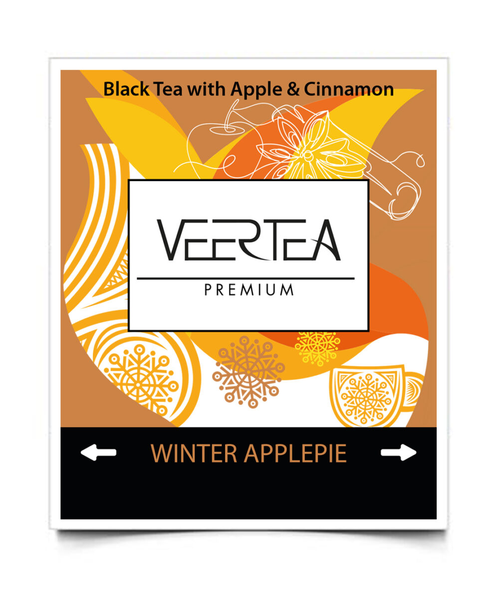Veertea Winter Applepie Tea, herbata czarna w kopertach 100 szt. - obrazek 3