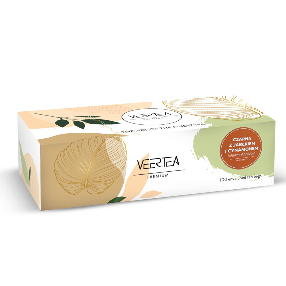 Veertea Winter Applepie Tea, herbata czarna w kopertach 100 szt. - obrazek 2