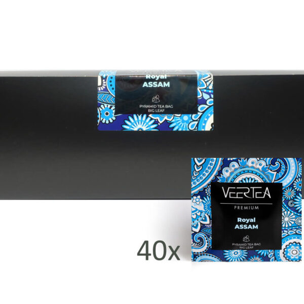 Herbata VEERTEA Premium Piramidki Royal Assam - 40 saszetek po 3g