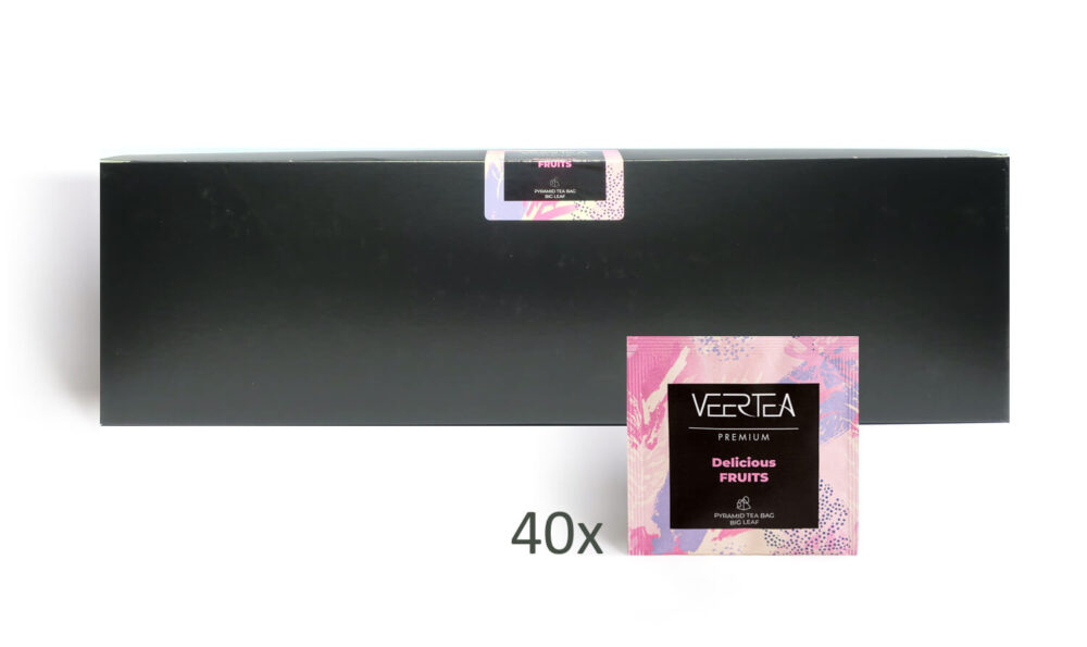 Herbata VEERTEA Premium Piramidki Delicious Fruits - 40 saszetek po 4g