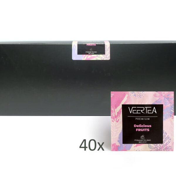 Herbata VEERTEA Premium Piramidki Delicious Fruits - 40 saszetek po 4g