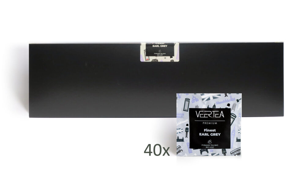 Herbata VEERTEA Premium Piramidki Finest Earl Grey - 40 saszetek po 3g