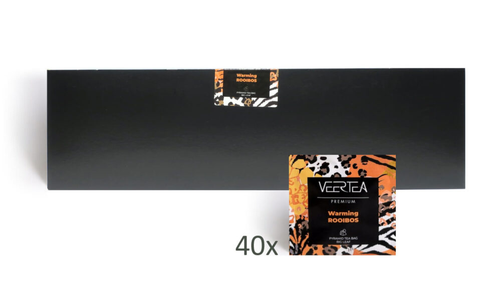 Herbata VEERTEA Premium Piramidki Warming Rooibos - 40 saszetek po 3g