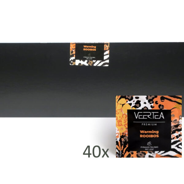 Herbata VEERTEA Premium Piramidki Warming Rooibos - 40 saszetek po 3g
