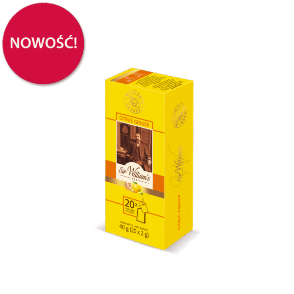 Herbata Sir William’s Tea Citrus Ginger 20 saszetek
