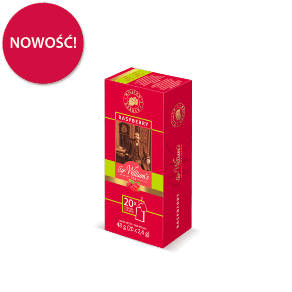 Herbata Sir William’s Tea Raspberry 20 saszetek