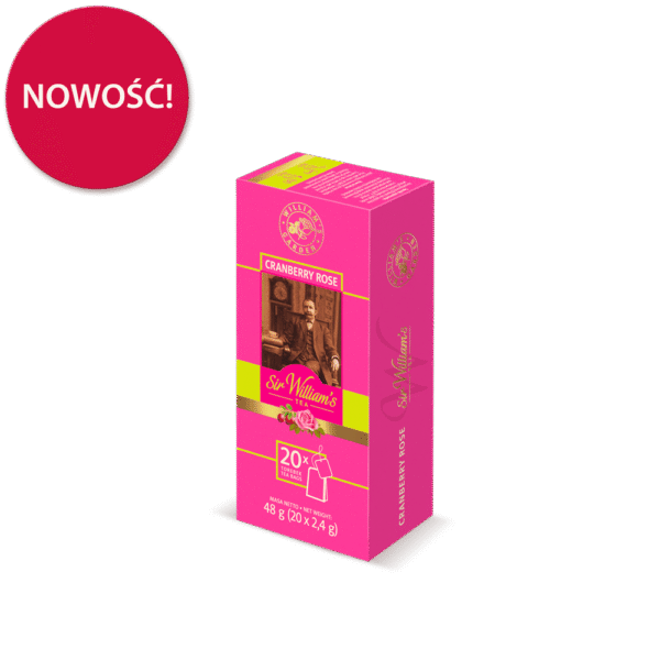 Herbata Sir William’s Tea Cranberry Rose 20 saszetek